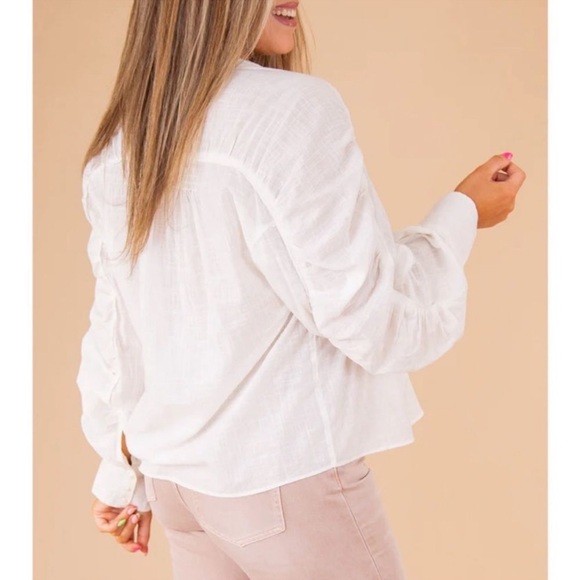 🎉HP🎉NWT Free People Maraya Button Up Top - Picture 3 of 13